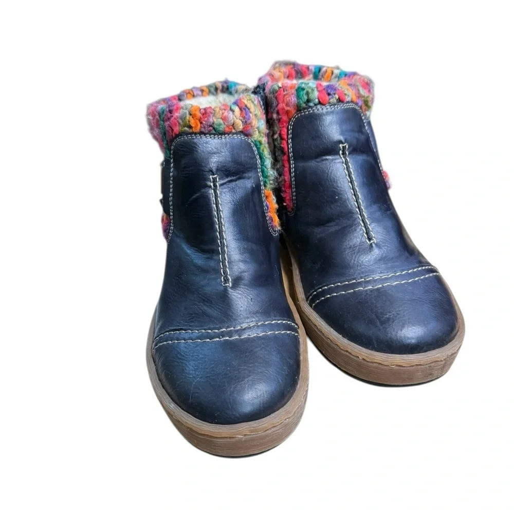 Rieker Felicitas 84 boots in the Navy Ozean/Mogano/Mult  Size 39 / Women’s 8